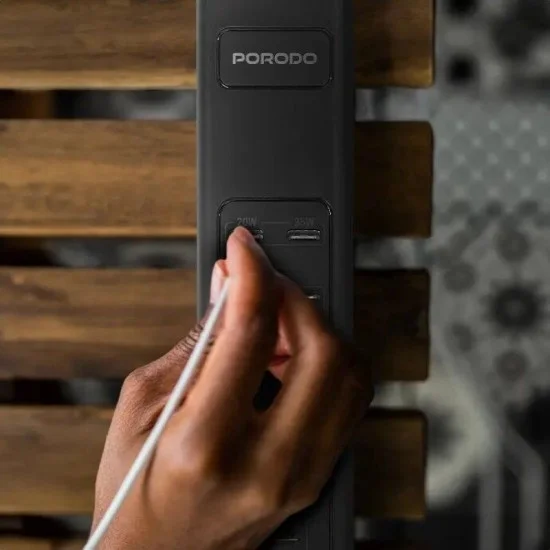 Porodo 85W Multi-Port Usb Charging Hub - Black